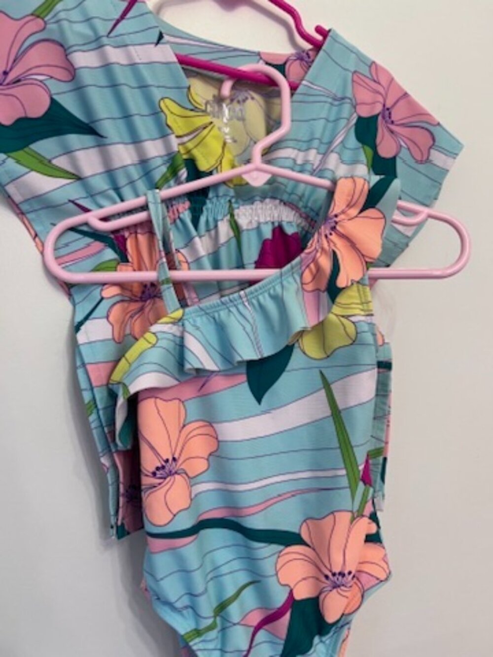 Circo Baby Girl Floral Swimsuit & Matching Cover-Up Set - Size 18 Months